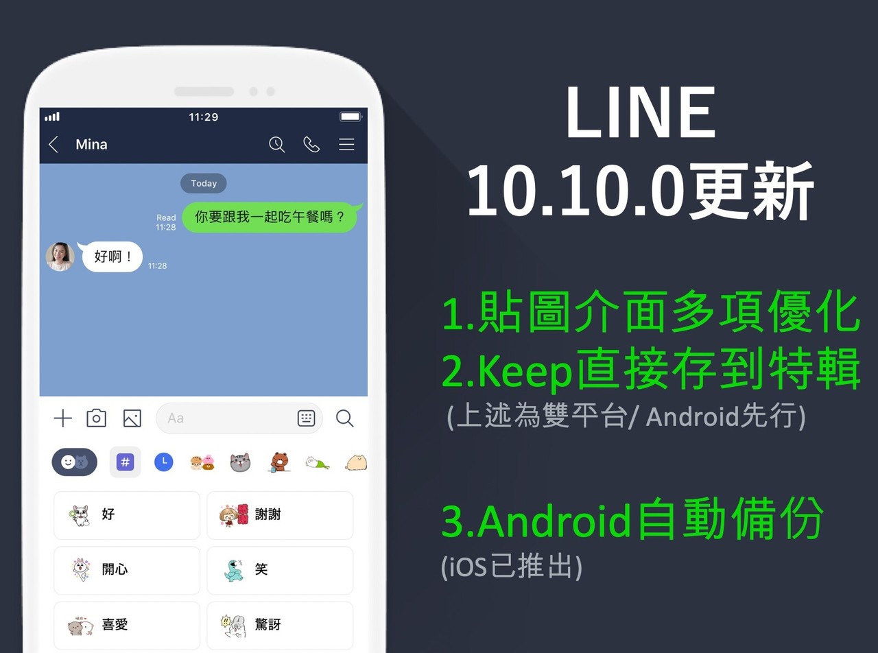 Line10 10 0更新貼圖介面大優化 Android也能自動備份 軟體情報 數位 聯合新聞網