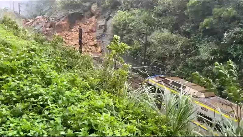 台鐵猴硐瑞芳坍方交通大亂氣象局 雨還要下到下周三 旅遊 聯合新聞網