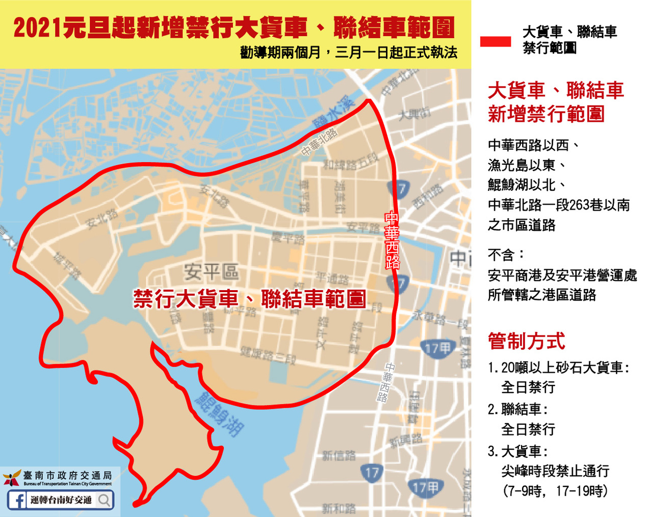 台南市公告大貨車連結車禁行區域誤闖將受罰 雲嘉南 地方 聯合新聞網