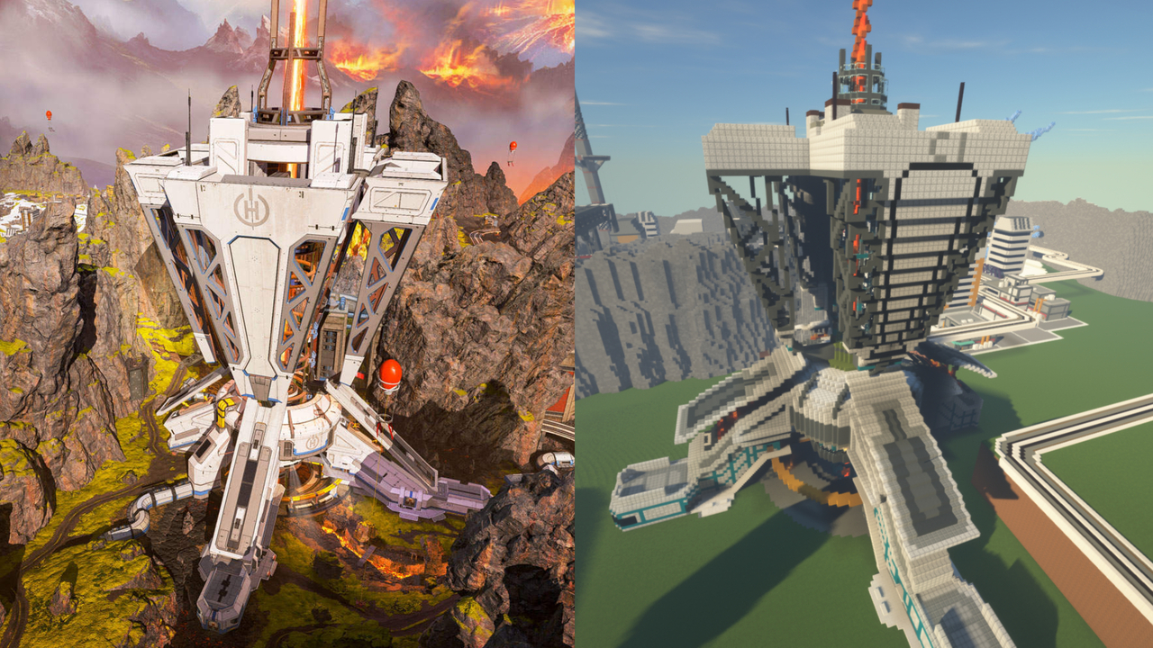 玩家用minecraft還原 Apex英雄 世界邊緣重現辛烷 惡靈等英雄絕招 Udn遊戲角落 玩家用minecraft還原 Apex英雄 世界邊緣重現辛烷 惡靈等英雄絕招 Udn遊戲角落
