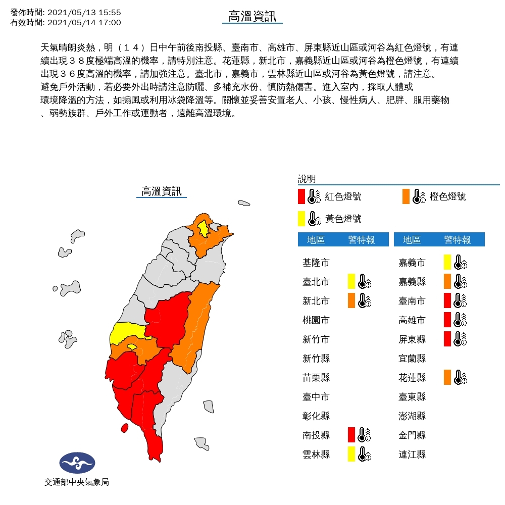 高雄最高溫飆出39 6度氣象站 可能持續到17日 生活新聞 生活 聯合新聞網