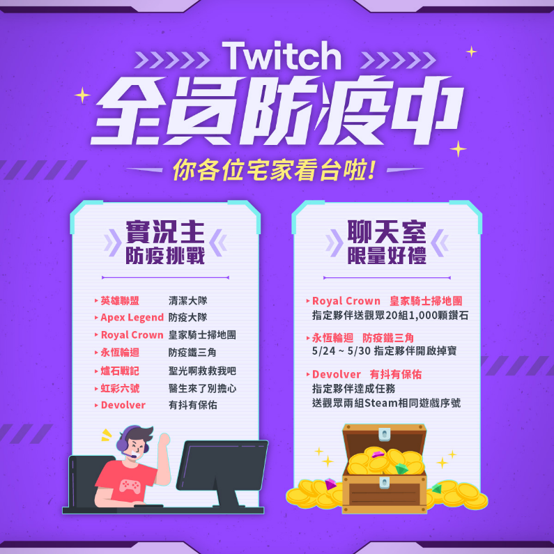 Twitch全員防疫豪灑千份虛寶宅家看台不無聊 科技新視野 商情 經濟日報