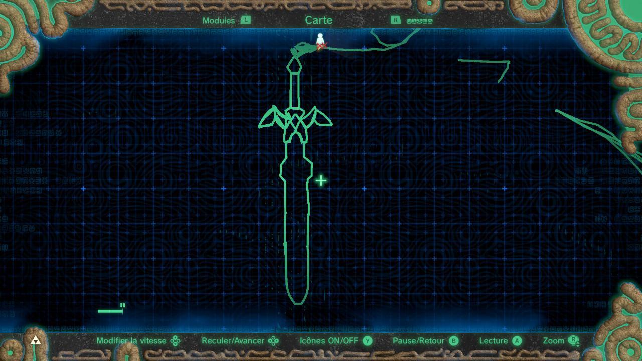 閒到發慌 曠野之息 玩家用足跡功能畫出 三角神力 跟 大師之劍 Udn遊戲角落