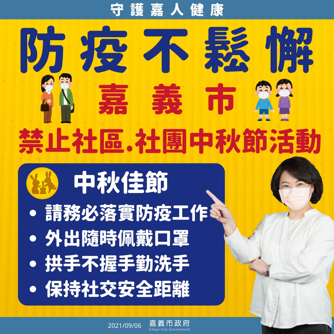 嘉義市宣布社區 社團停辦中秋晚會自家烤肉不限 解封二級續防疫 要聞 聯合新聞網