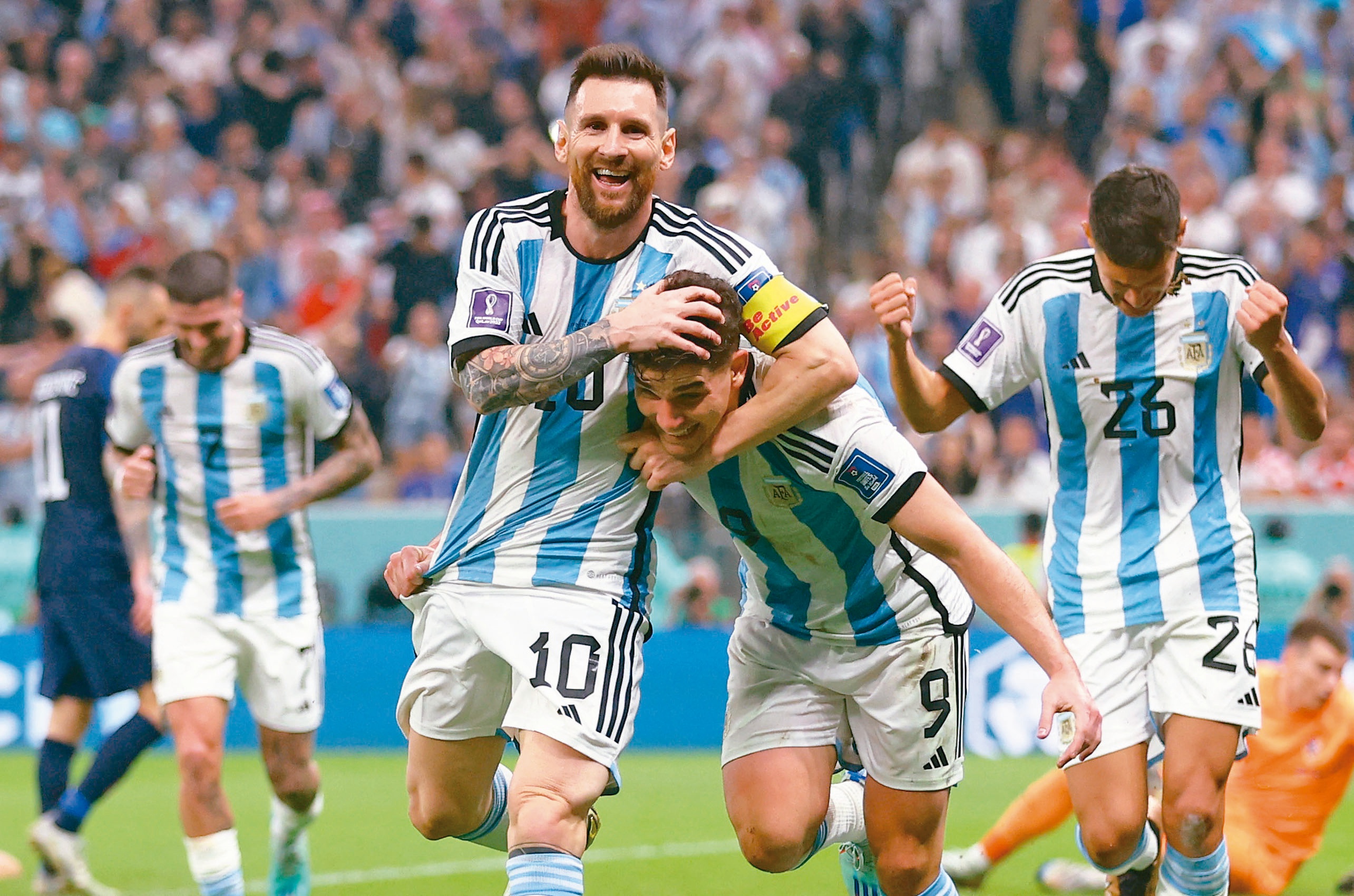 世足賽／梅西帶阿根廷闖冠軍戰 「希望這次結果不同」
