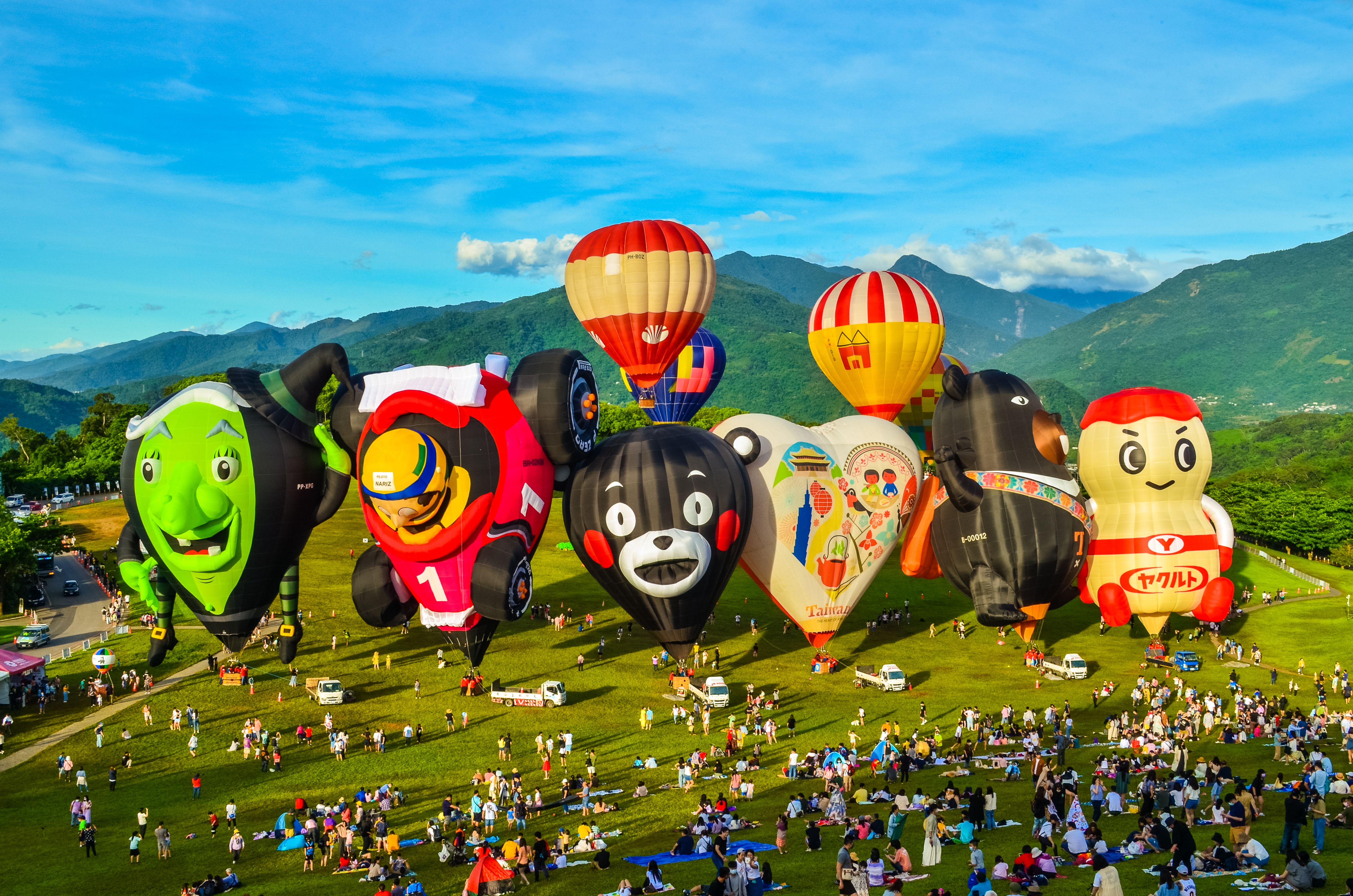 台东县政府今天公布「2023台湾国际热气球嘉年华」将于6月30日登场，不仅活动规模扩大，也是历年来最长天数达60天。图／台东县政府提供