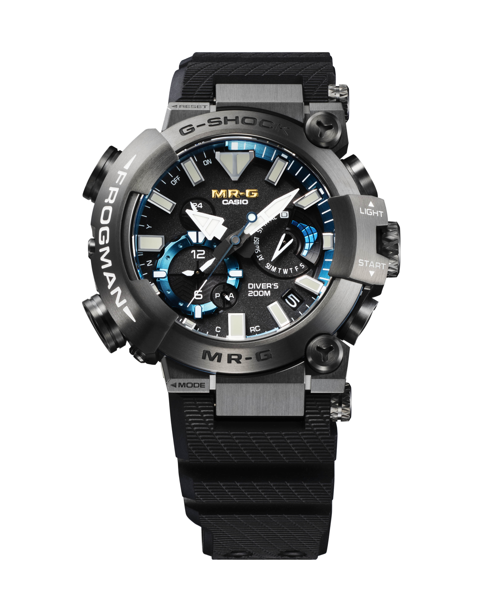 G-SHOCK FROGMAN蛙人MRG-BF1000R腕錶，鈦金屬錶殼，約15萬元。圖／CASIO提供