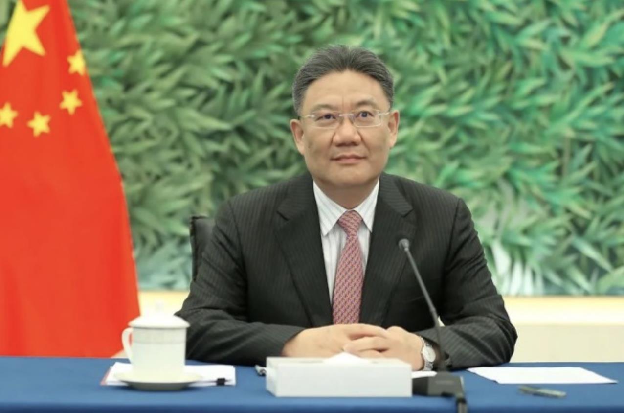大陆商务部部长王文涛。（中国青年网）