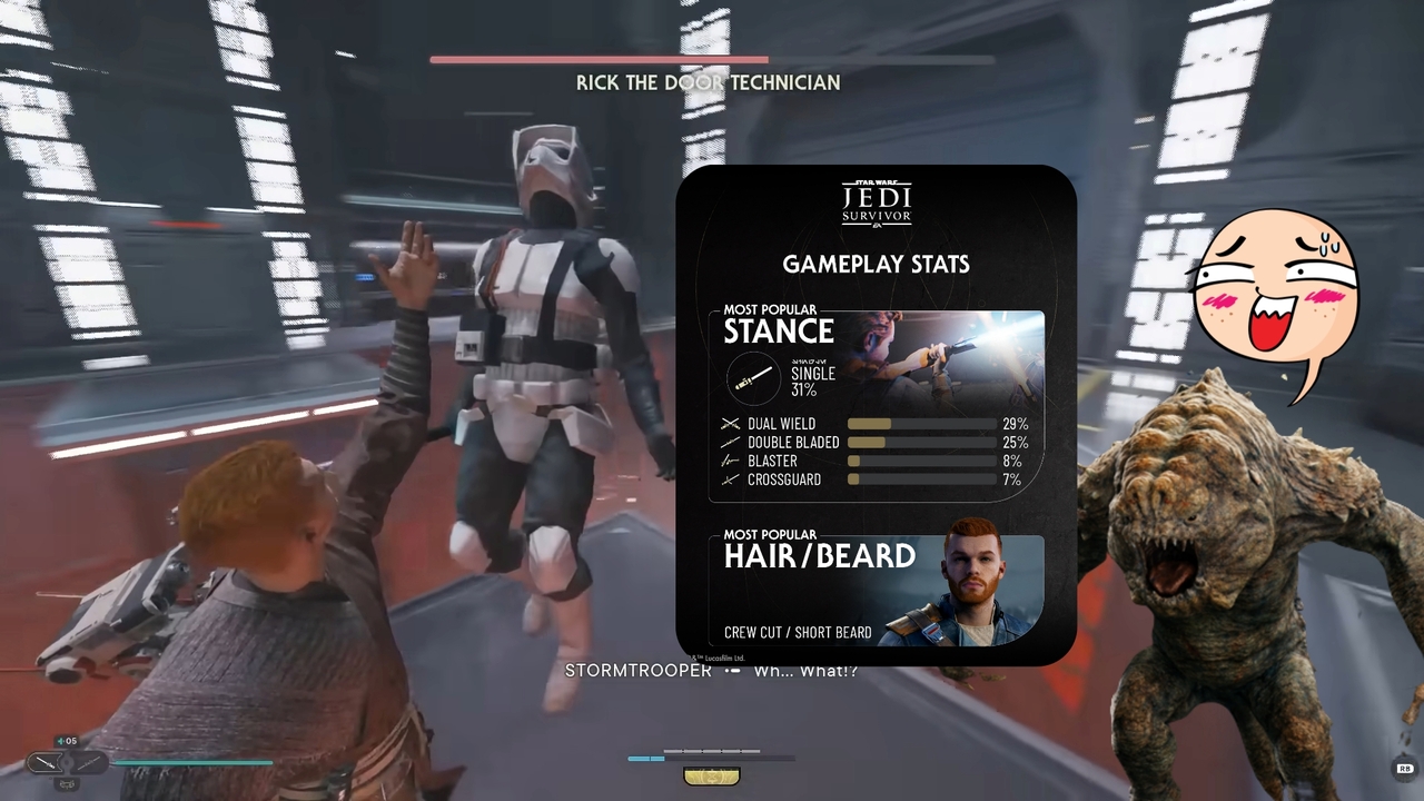 EA Star Wars on X: Exploring the galaxy with Cal and BD has never been  more exciting! Check out what players have been up to in these  #StarWarsJediSurvivor stats! ⬇️  /