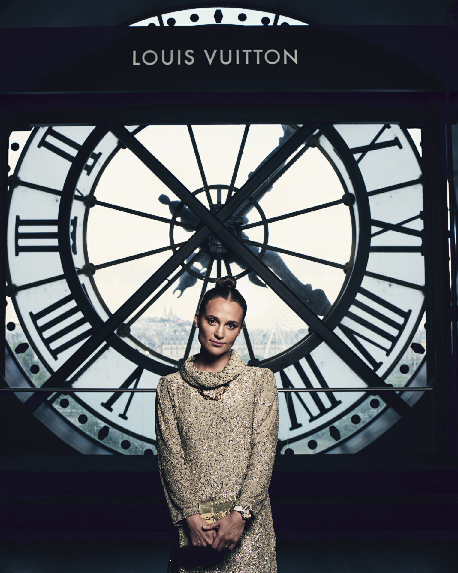 知名女演員艾莉西亞薇坎德出席路易威登Tambour全新自動腕錶發錶晚宴