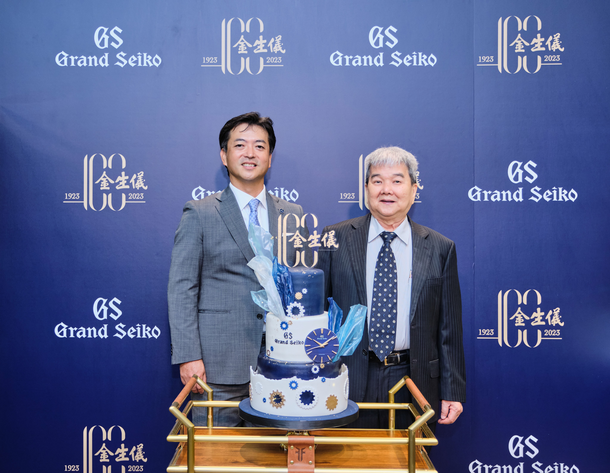 慶祝金生儀創立一百周年，Grand Seiko致上慶祝蛋糕以紀念長久以來累積的情誼
