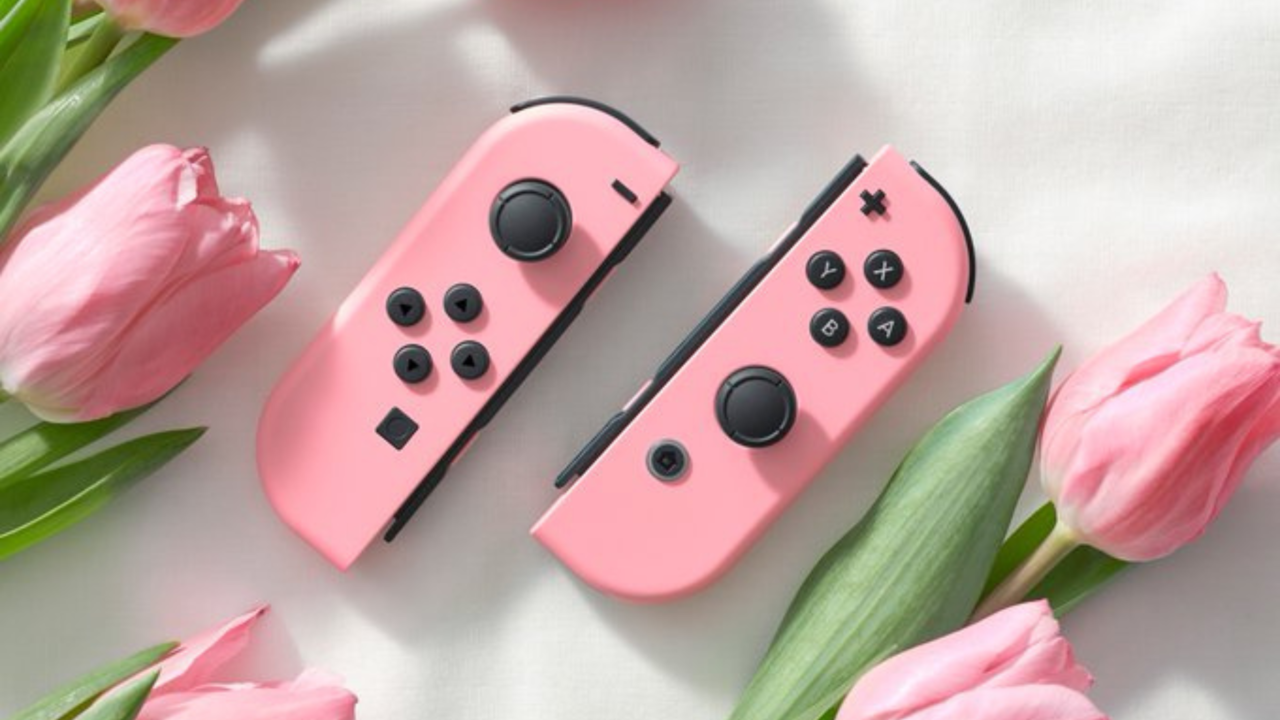 可愛い組み合わせのジョイコンスノーホワイト×ピンク 粉可愛！Switch Joy-Con推新色「淡雅粉紅」套組3月與日本同步