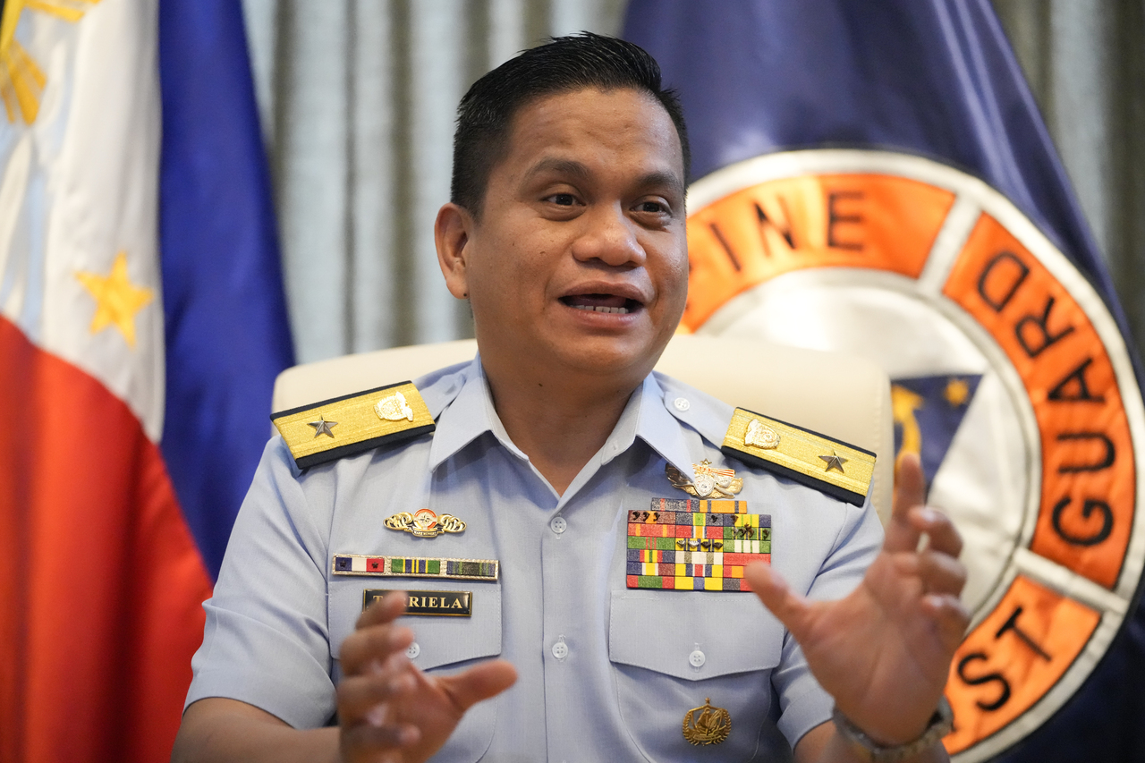 图为菲律宾海岸防卫队发言人塔瑞耶拉。