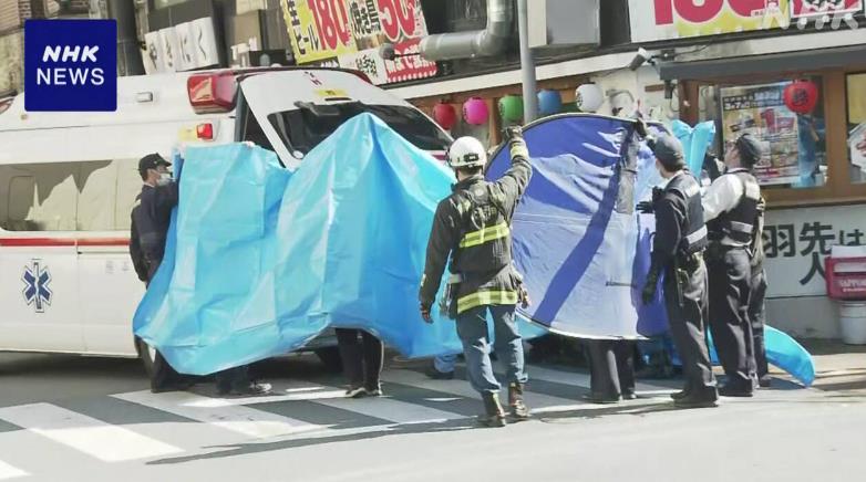 日本九州熊本市中心稍早惊传持刀砍人案。取自NHK