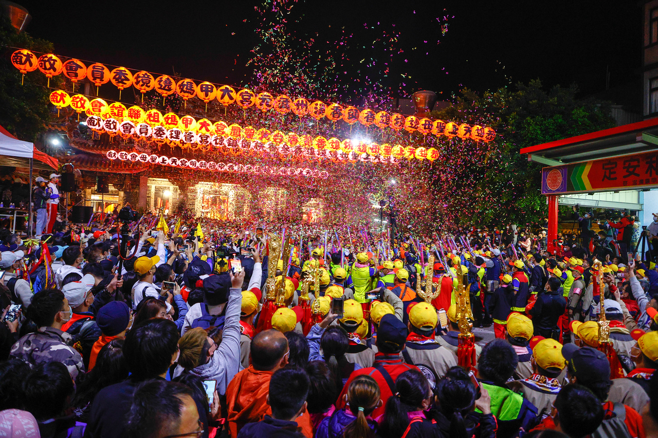 大甲妈祖遶境进香是台湾盛大的宗教活动之一。图／联合报系资料照