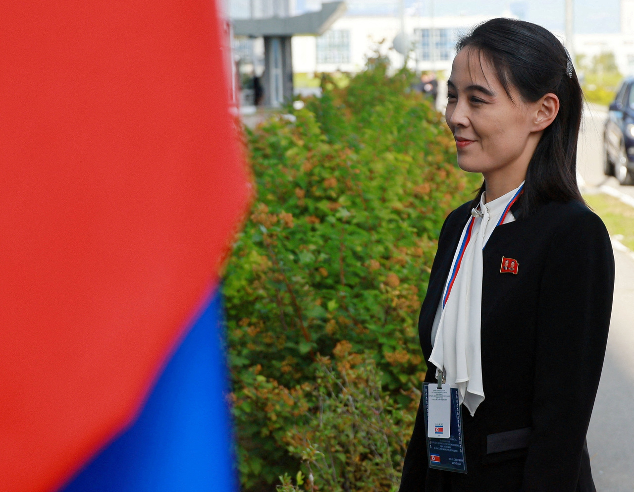 北韩领导人金正恩的胞妹金与正。