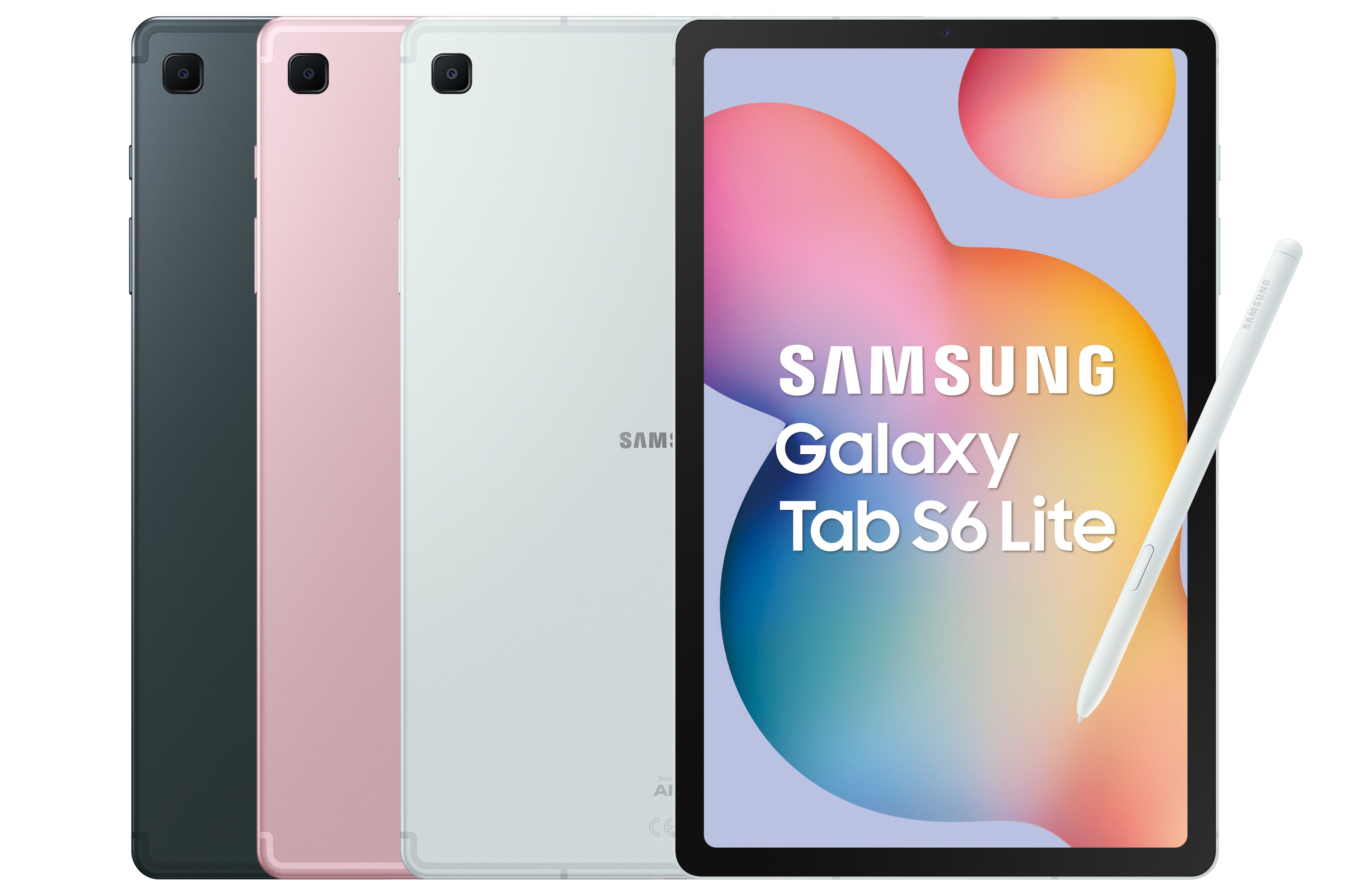 Samsung Galaxy Tab S6 Lite（2024）共推出「心动绿」、「粉出色」、「灰常酷」等3色。图／三星提供