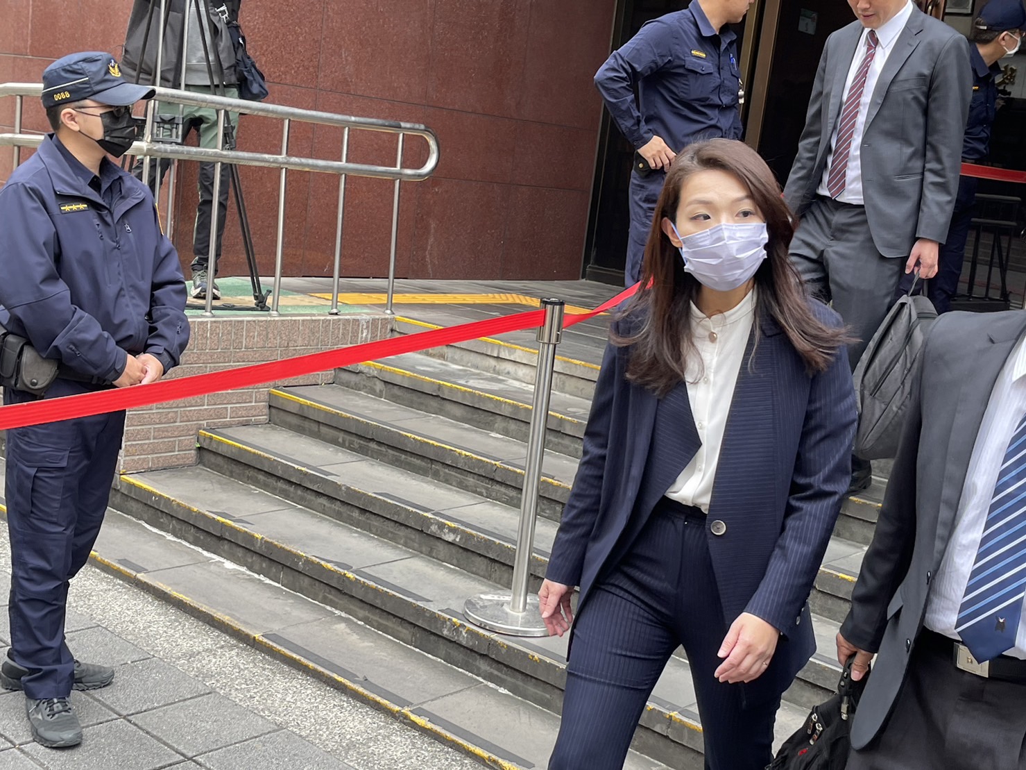 新竹市长高虹安今天出庭。记者王圣藜／摄影