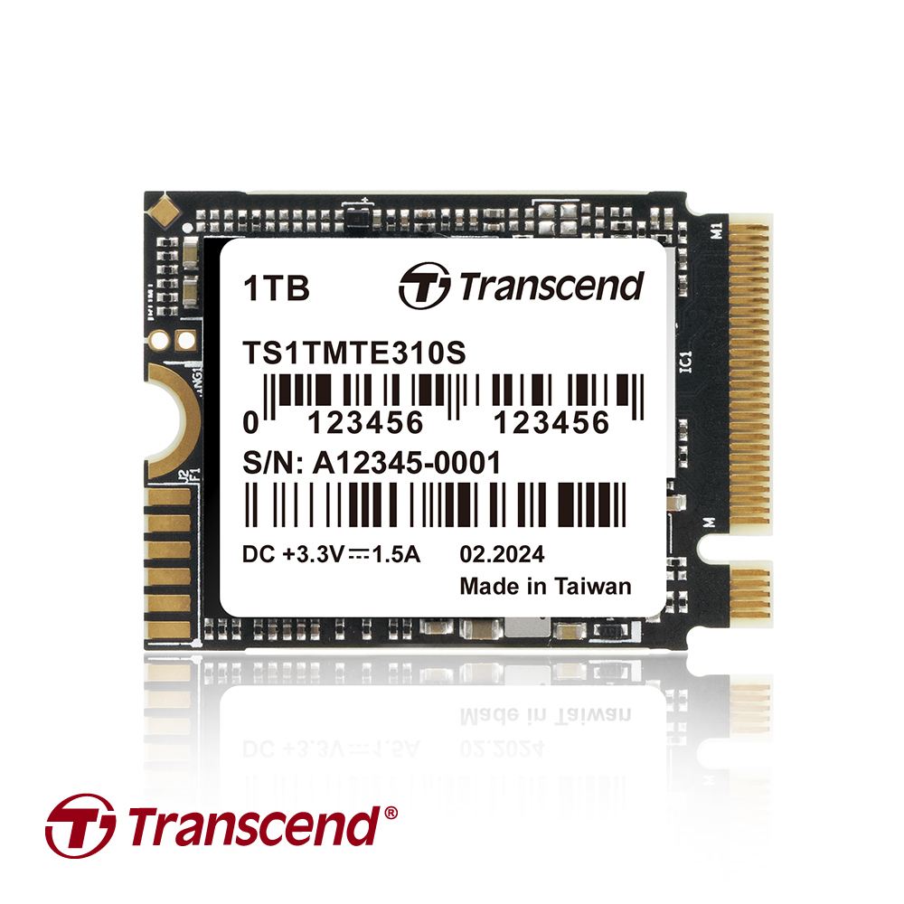 创见资讯推出最新PCIe M.2 2230固态硬碟MTE310S。照片／公司提供。