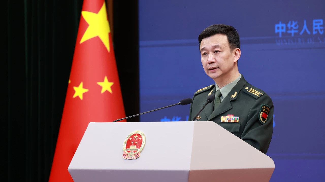 大陆国防部28日表示，「台湾是中国的台湾」，厦金海域「根本不存在」所谓禁止、限制水域。（图／取自大陆国防部微信公众号）