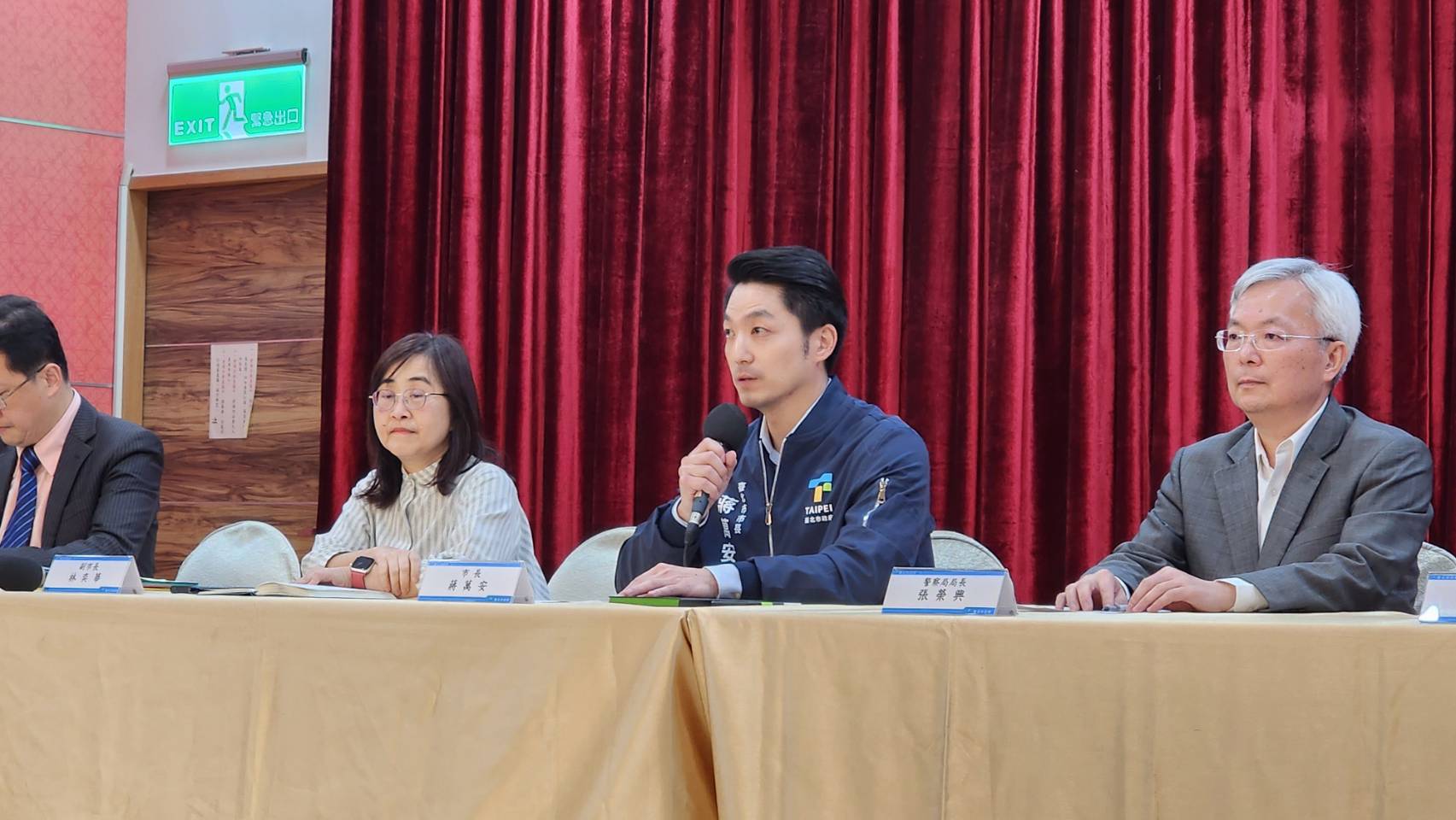 台北市长蒋万安下午举行宝林案说明记者会。记者杨正海／摄影