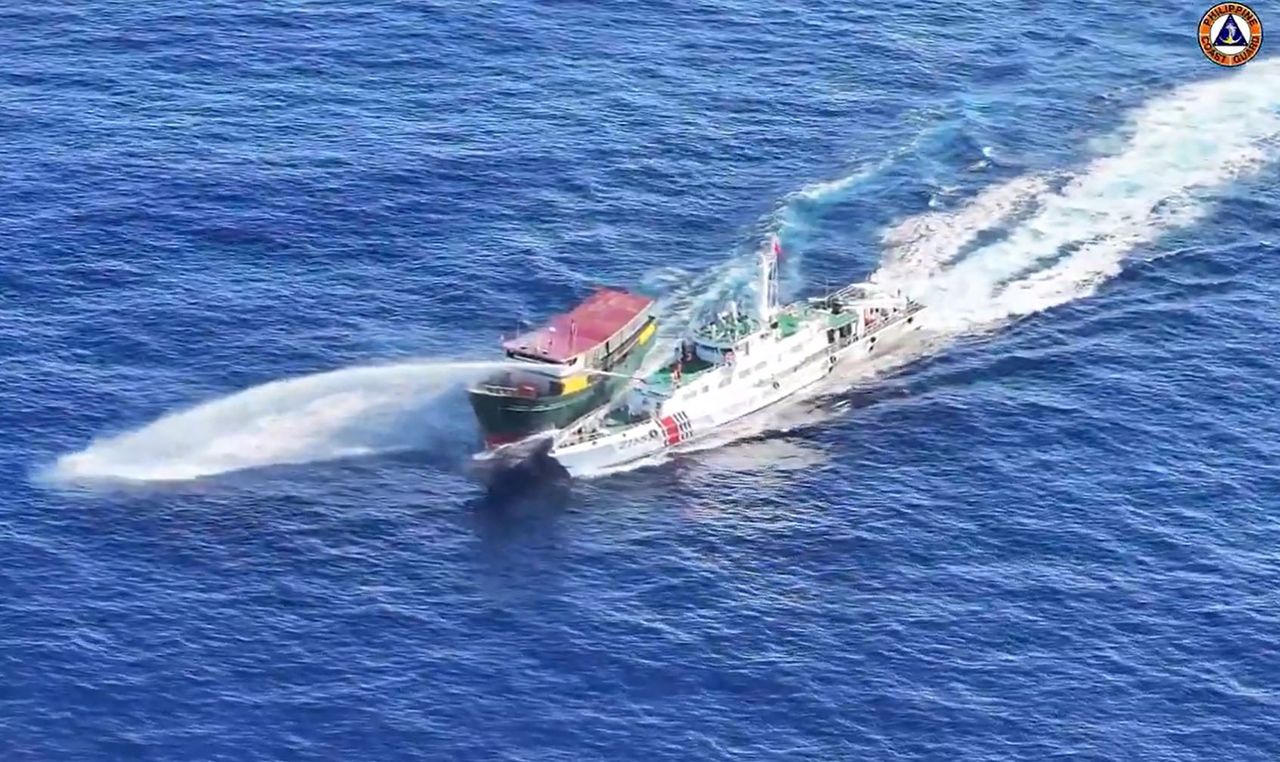 中菲近年来在南海严重对峙冲突。法新社