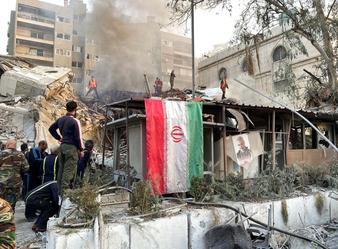以色列袭击伊朗驻叙利亚大使馆。路透社