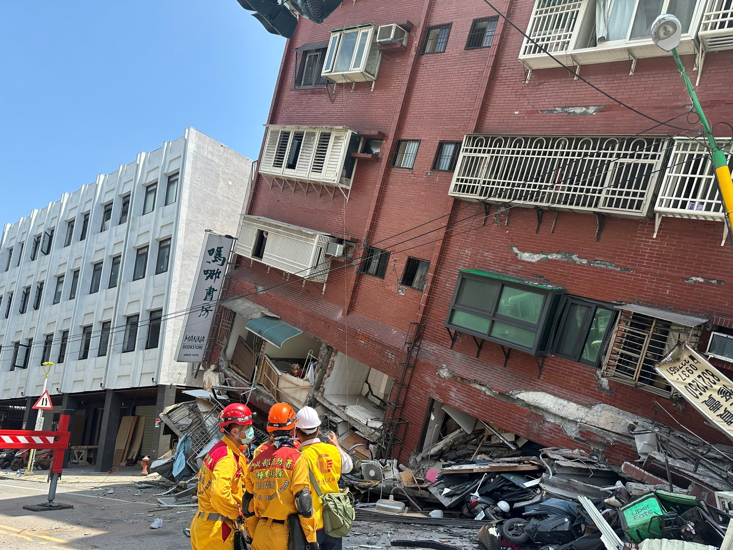 台湾3日发生25年来最强烈地震。路透