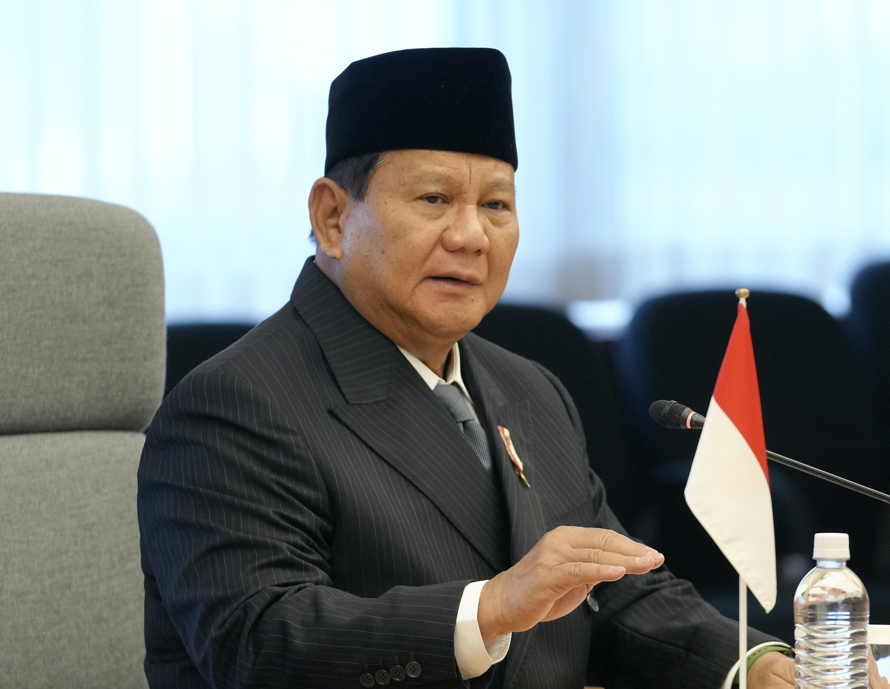 印尼总统当选人普拉伯沃计划成立「总统智囊团」，邀请历任总统召开会议，就国家面临的问题交换意见并提供建议。图／欧新社