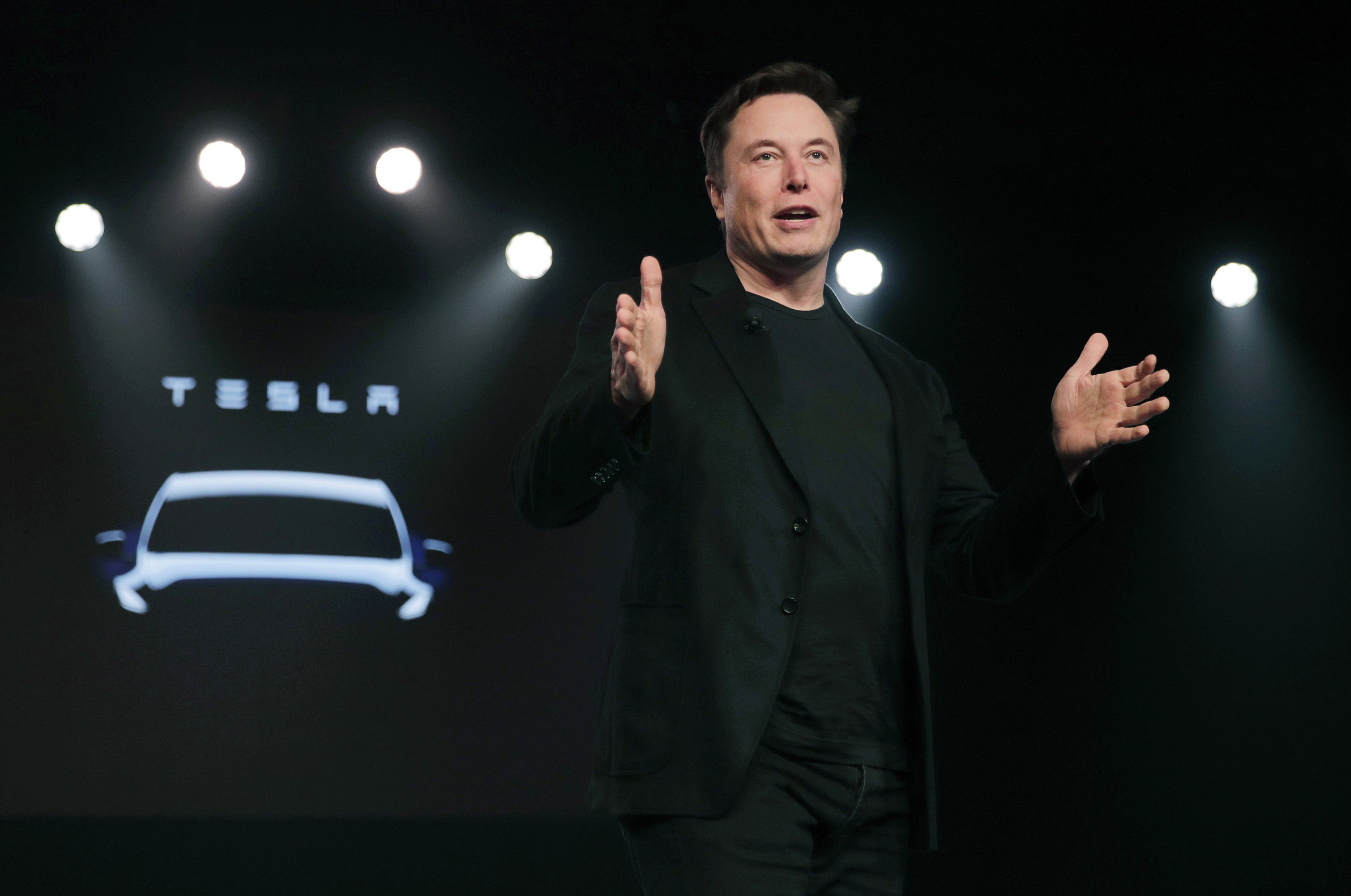 特斯拉（Tesla）执行长马斯克（Elon Musk）。   美联社