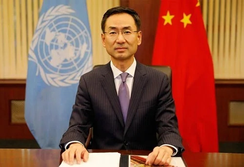 中国常驻联合国副代表耿爽。（取自大陆外交部网站）