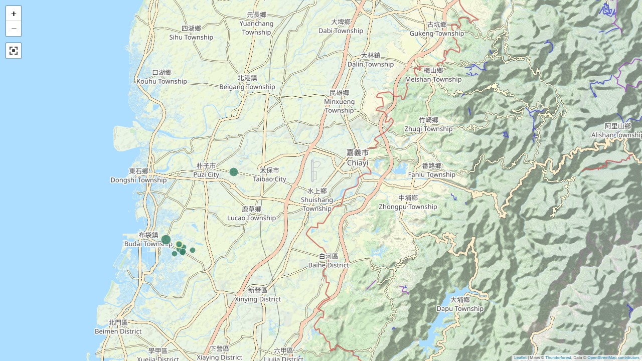 嘉义县3月已经发生9起规模3以上地震。图／取自气象署网站