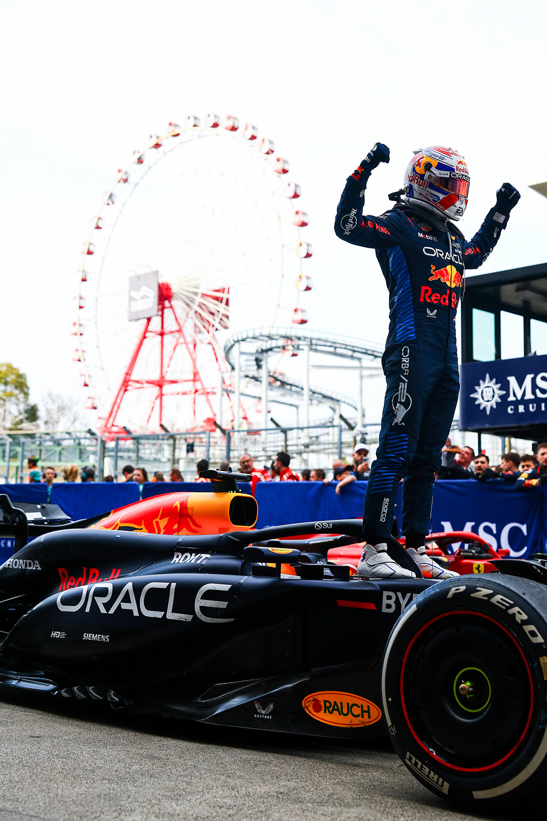 Red Bull车队荷兰籍车手 Max Verstappen 已三度于于F1日本站夺冠。图／Red Bull提供