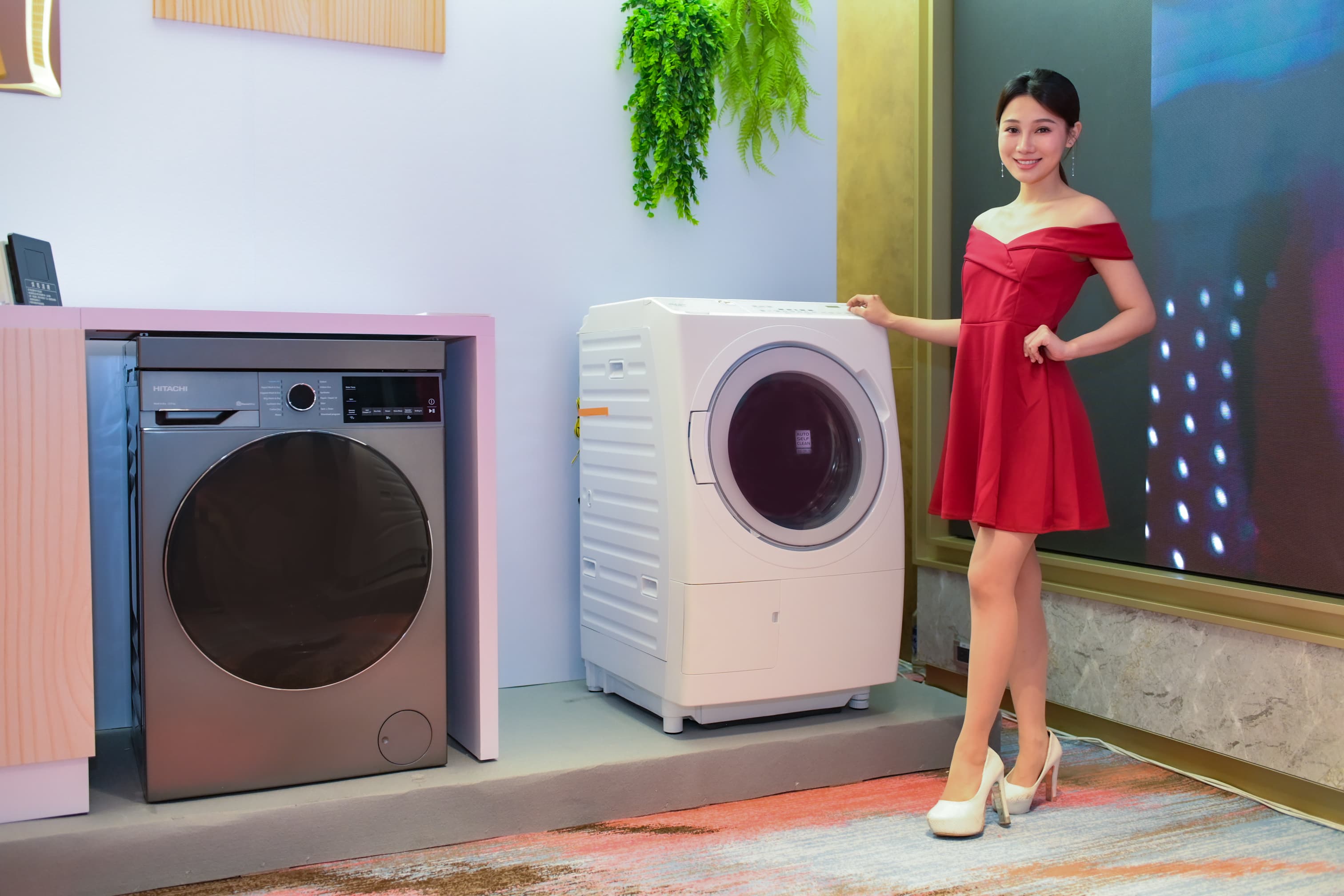日立家电洗衣机首创自主环净科技，减少日常繁琐的清洁工作。图／阿奇立克日立提供