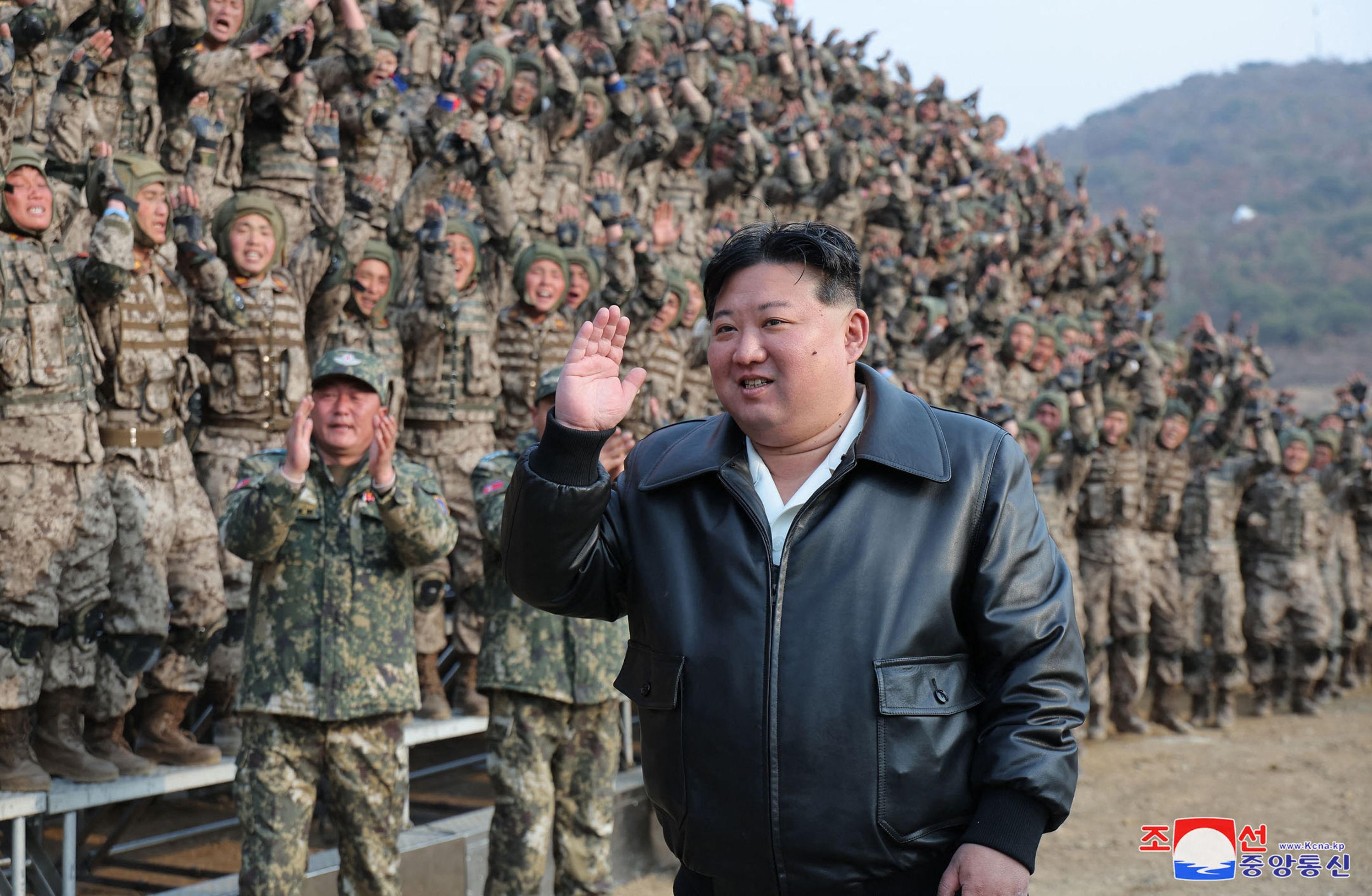 北韩领导人金正恩在国内展开自我造神运动。法新社