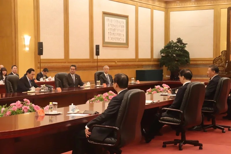 马习二会在北京人民大会堂「东大厅」举行，非原先预测的「福建厅」甚至于「台湾厅」。（记者廖士锋／摄影）