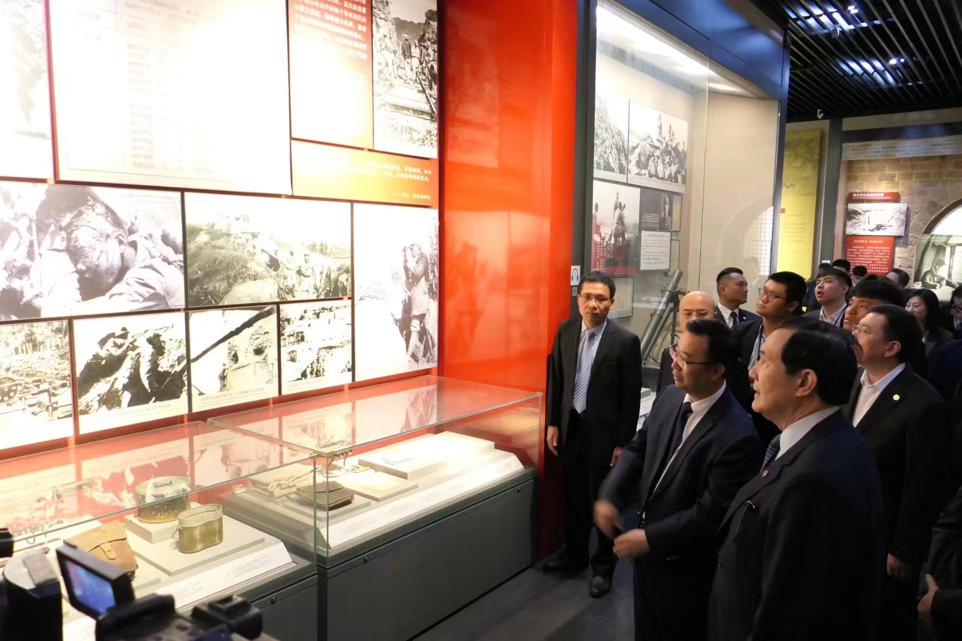 前总统马英九９日参访中国人民抗日战争纪念馆及卢沟桥。图／马英九基金会提供