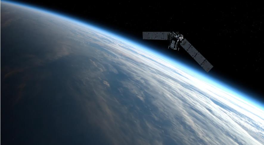 NASA的TIMED探测卫星在太空运作模拟图。取自NASA官网