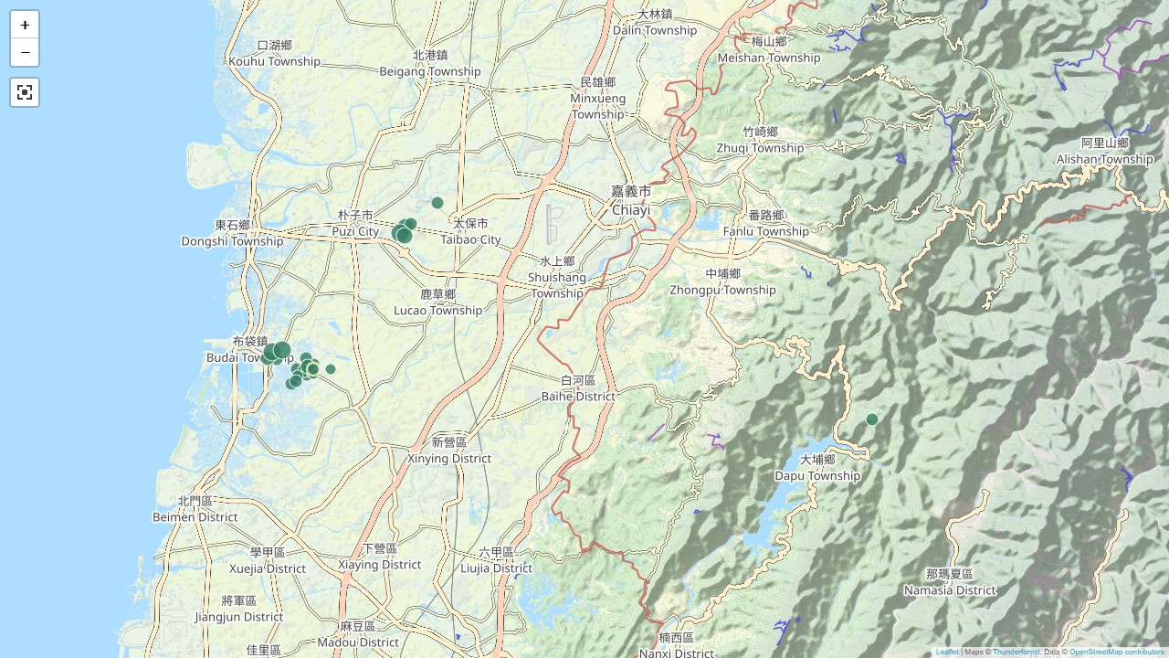 今年以来嘉义已有起23起地震（显著有感地震7个，小区域地震16个），其中，光是4月份截至今天已有19起地震（显著有感地震5个，小区域地震14个）。图／取自气象署网站