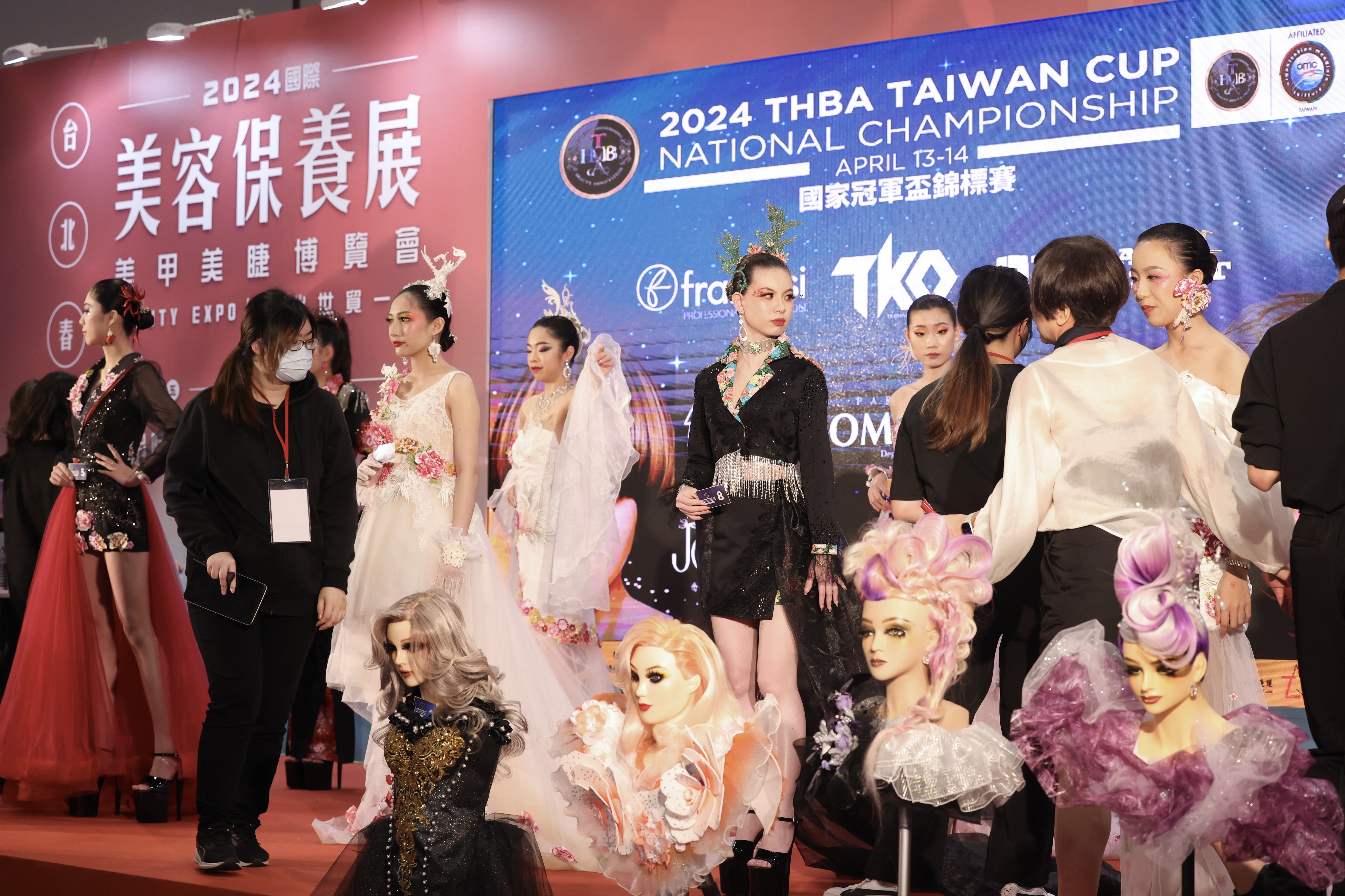 美容展第二天，「THBA TAIWAN CUP 国家冠军杯锦标赛」正式登场。记者王聪贤／摄影