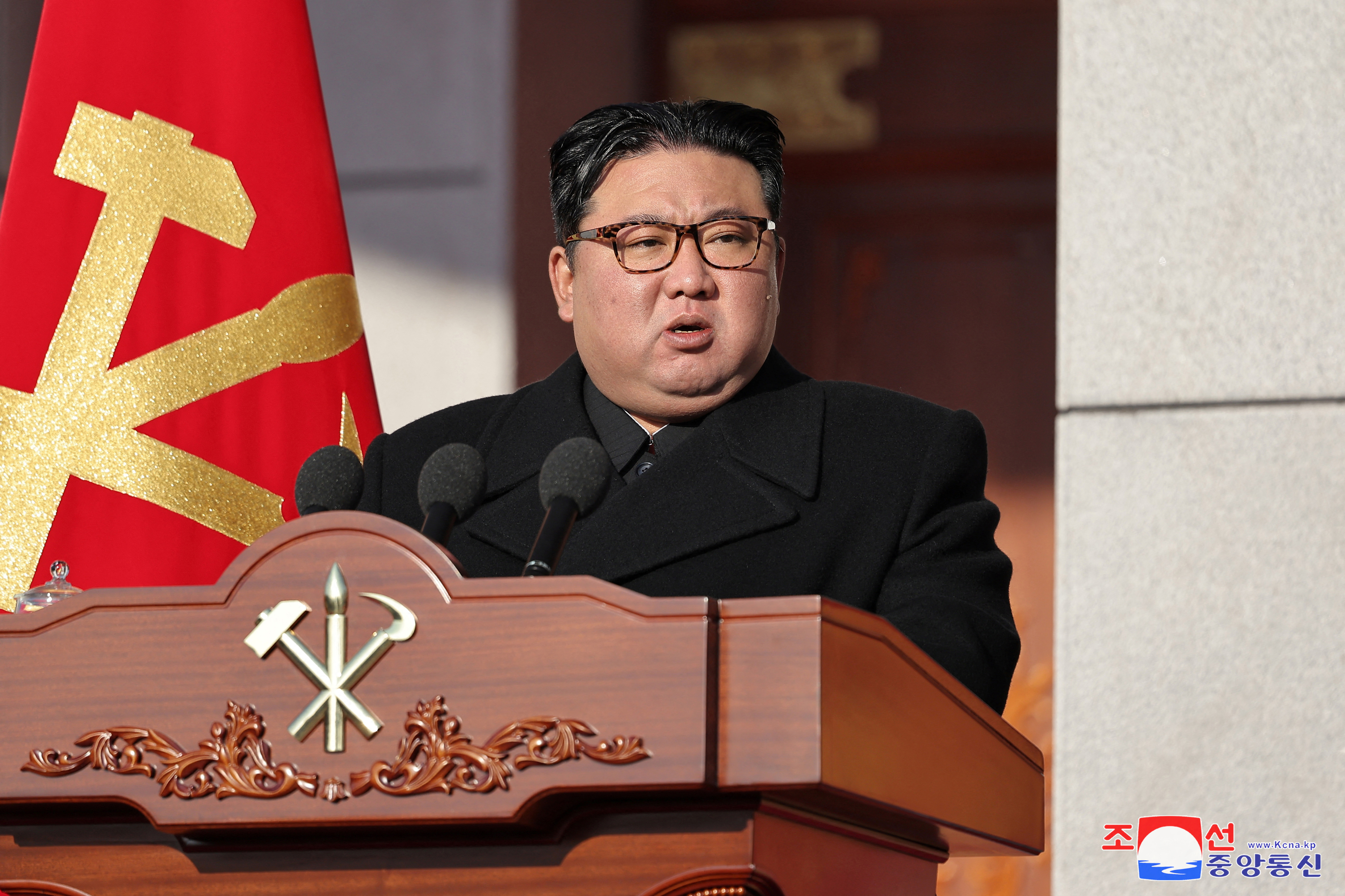 中共政治局常委兼大陆全国人大委员长赵乐际13日在北韩平壤会见北韩领导人金正恩，金正恩表示，朝中关系正不断发展到新的更高阶段。图为北韩领导人金正恩。（路透资料照）