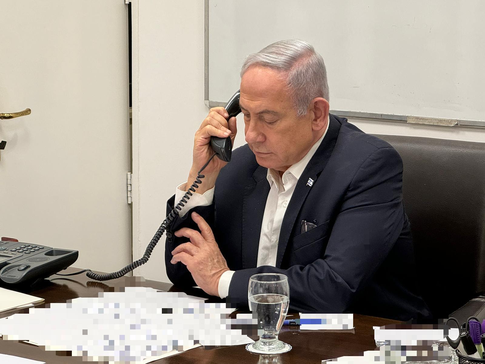 以色列总理内唐亚胡14日与美国总统拜登通话。新华社