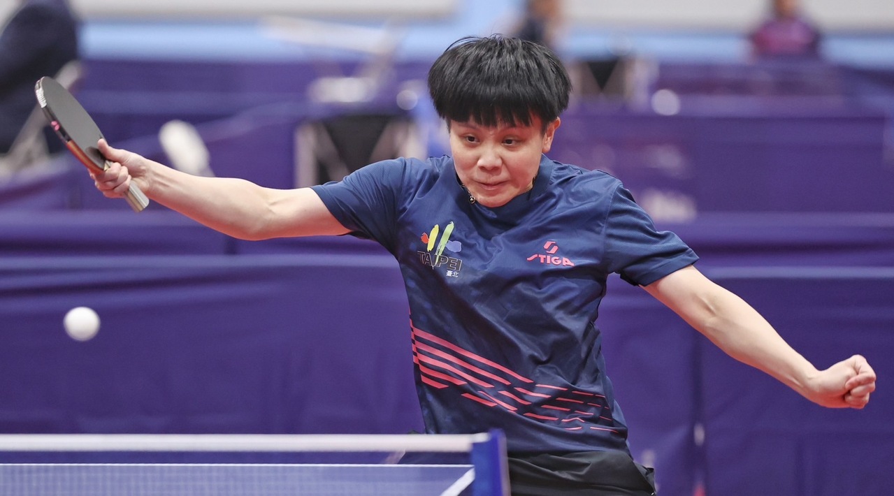 台湾桌球一姐郑怡静今天在桌球世界杯分组赛第2战，以4比0击败瑞典削球手柏格斯川，预赛2战全胜。联合报系资料照