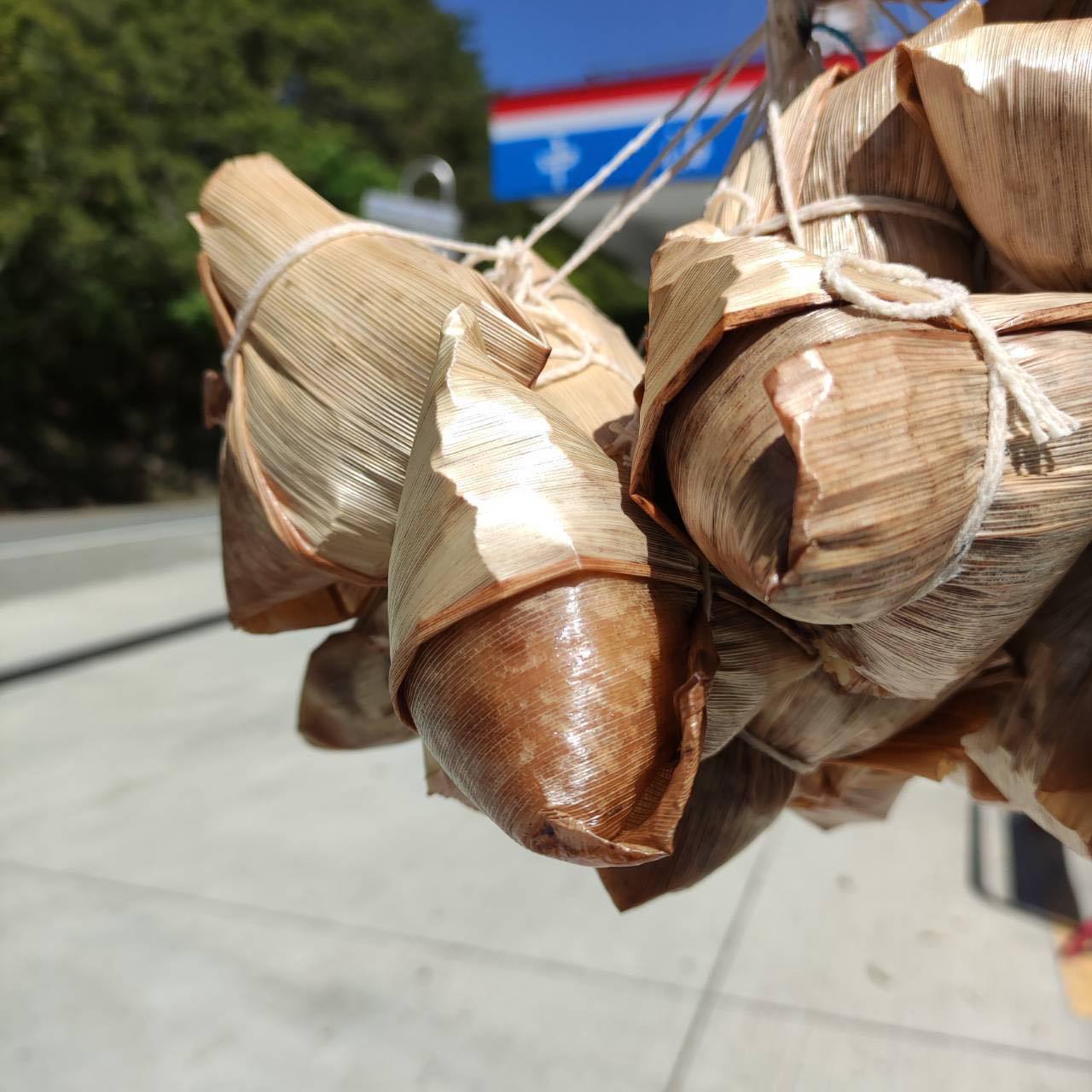 台湾中油公司关原加油站贩售的「云端肉粽」，目前已暂停贩售。图撷取自脸书粉专「中横路况交通资讯站」