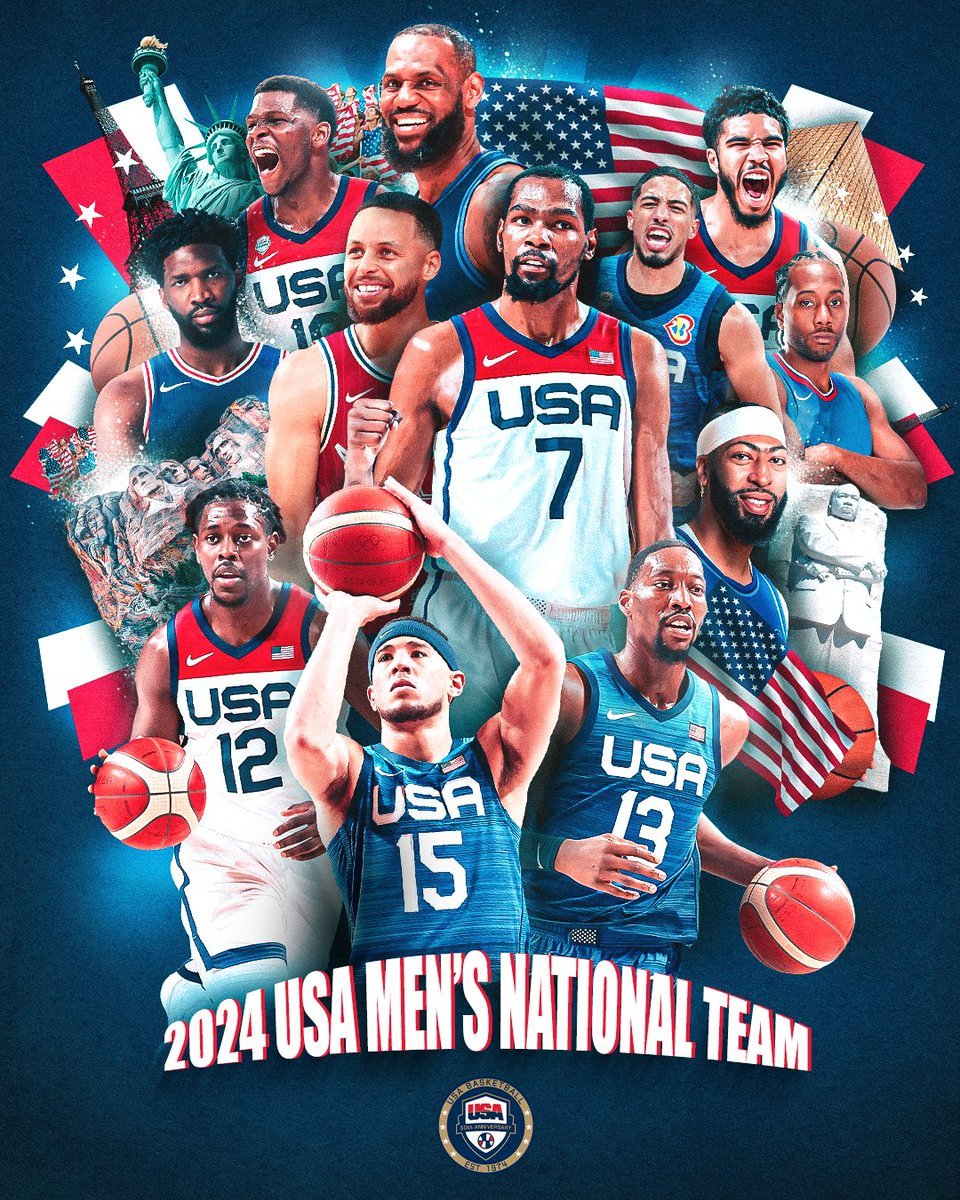 美国今天正式公布2024年国家男子篮球队名单。