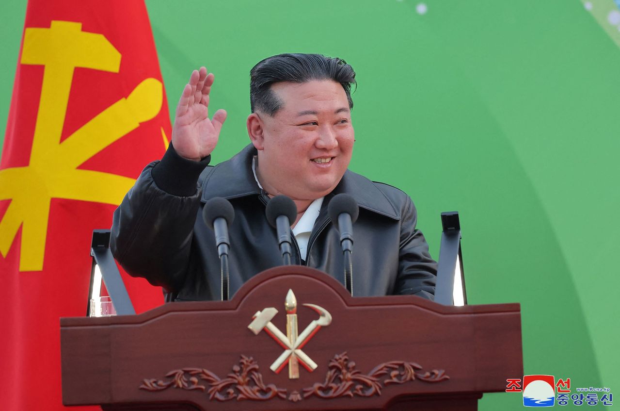北韩领导人金正恩。法新社