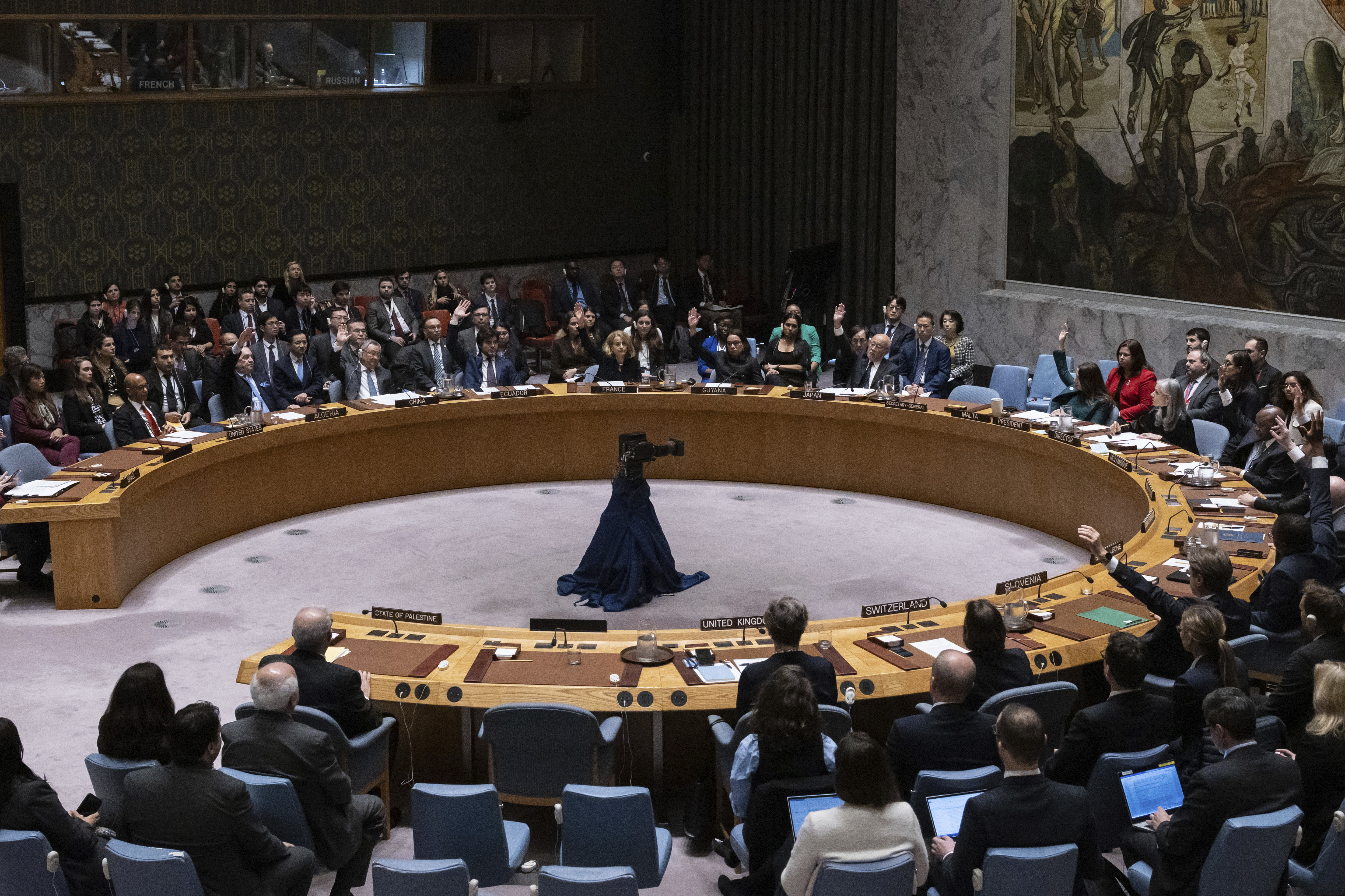 联合国安理会在台湾时间19日凌晨针对巴勒斯坦申请成为联合国正式会员国表决，美国1票否决。美联社
