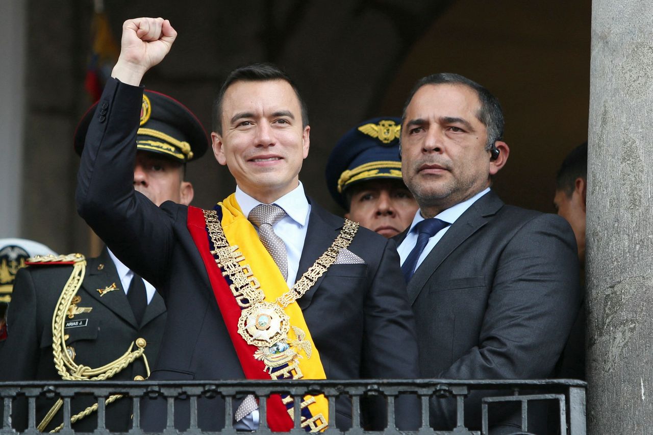 厄瓜多厄瓜多总统诺波亚（左）。图／法新社