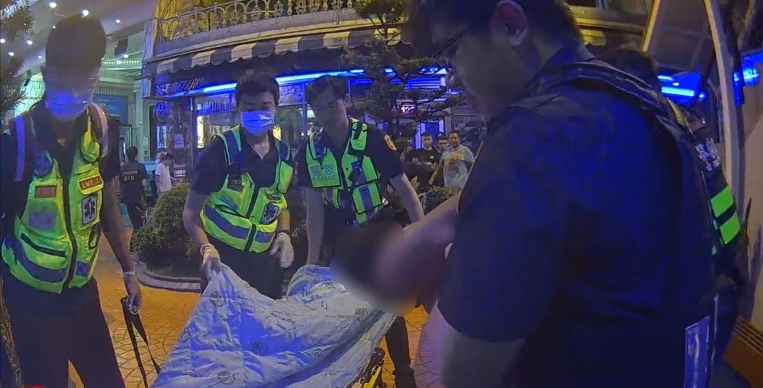 台中市北屯区一家KTV在今天凌晨传出酒客纠纷，警方获报到场调查。记者陈宏睿／翻摄