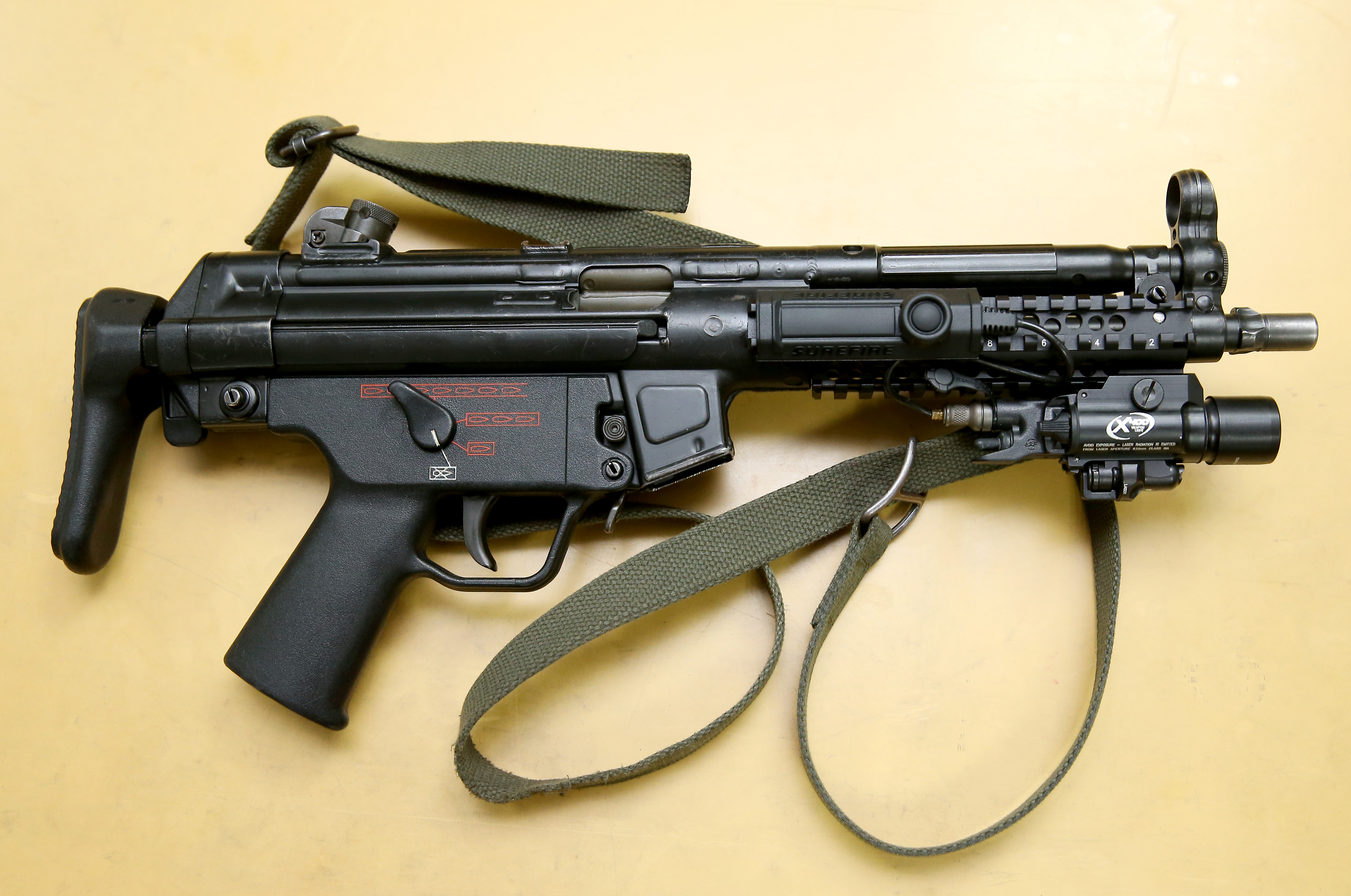 MP5冲锋枪外型。示意图(非与本案有关)／联合报资料照